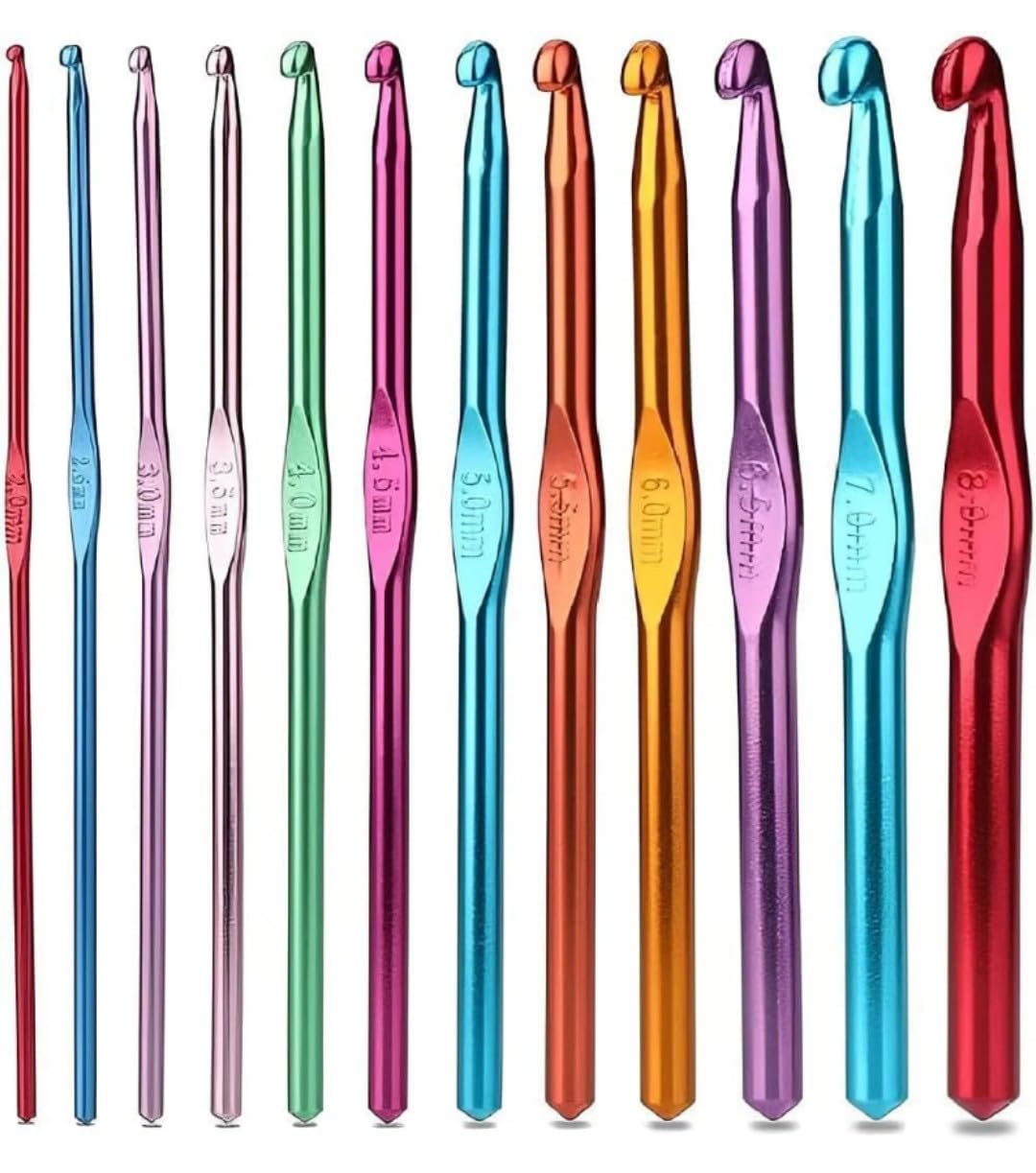 12 Pcs Crochet Needles, Knitting Needles, Crochet Kit - image 1