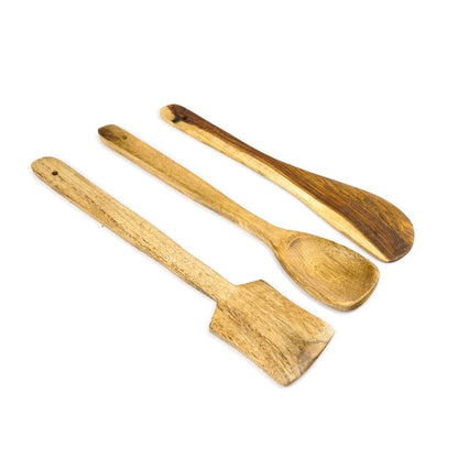 Sanjeev Kapoor Sheesham Wood Serving and Cooking Spoon Set