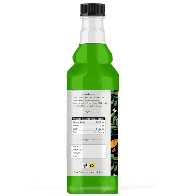 Agri Club Khus Sharbat 1Ltr