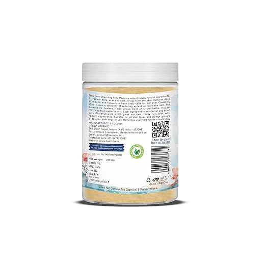 Havintha - Natural Evercharming Face Pack Jar - for Glowing Skin - PUSHMYCART