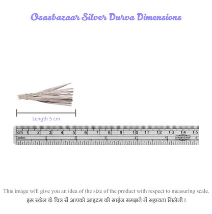 Pure Silver Durva, Chaandi Ki Doob, Silver Doob, Silver Grass, Silver Holy Grass - image 4