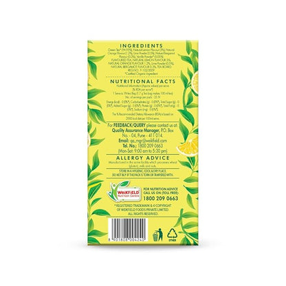 Wakefield's Organic Green Sunny Lemon Tea Bags