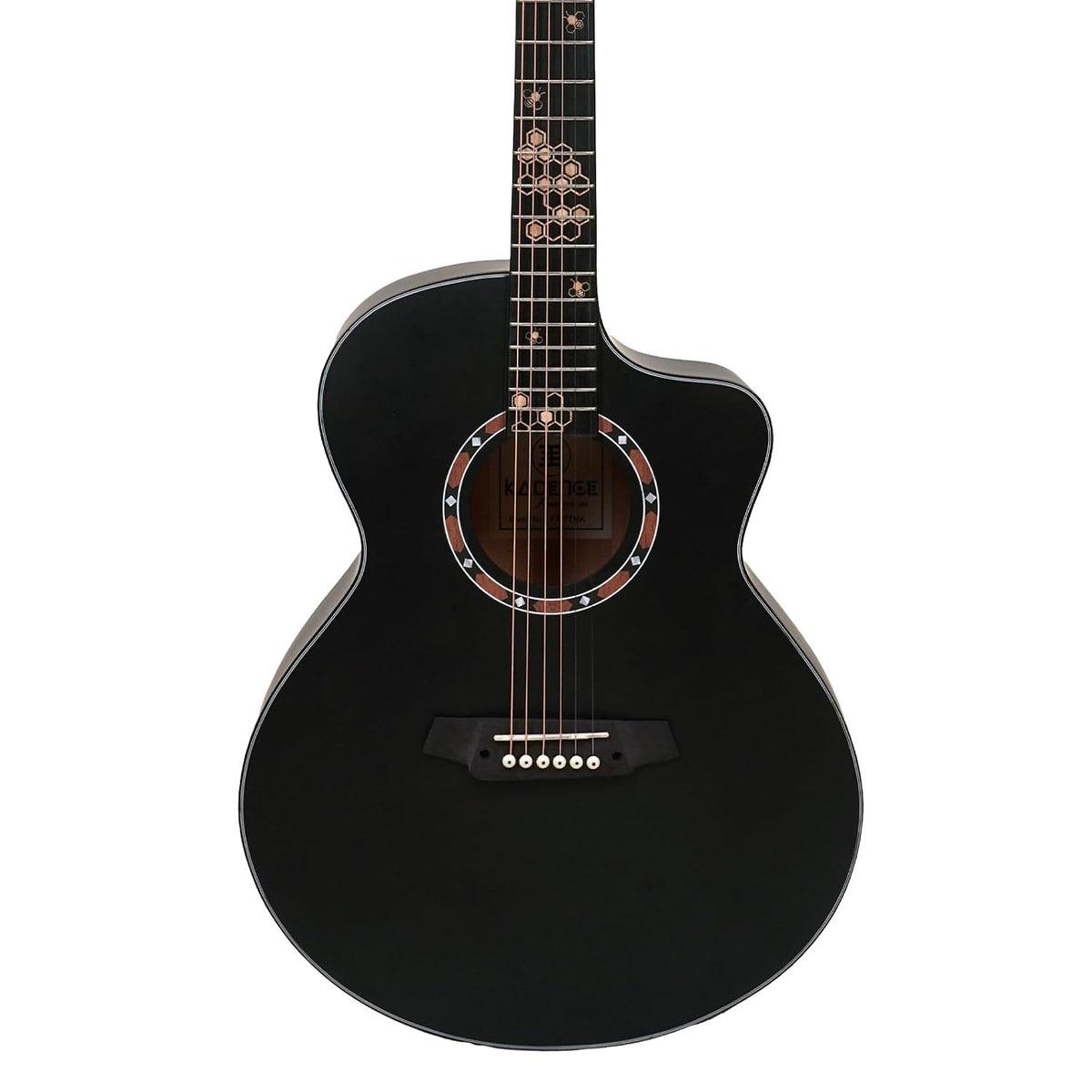 Kadence Frontier FR77 40 Inch Acoustic Guitar Black with Bag