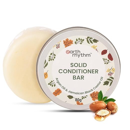 Earth Rhythm Solid Conditioner Bar Argan Oil & Jamaican Black Castor Oil - PUSHMYCART