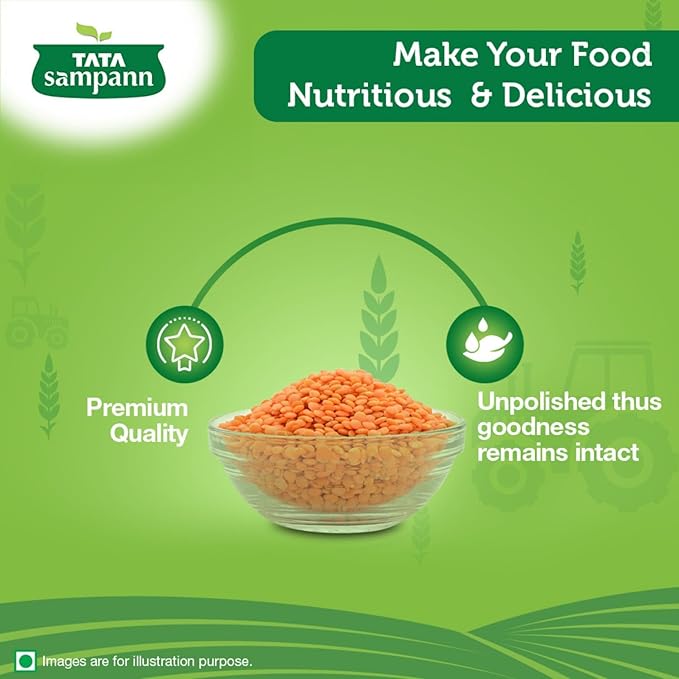 Tata Sampann Unpolished Masoor Dal (Split) - PUSHMYCART