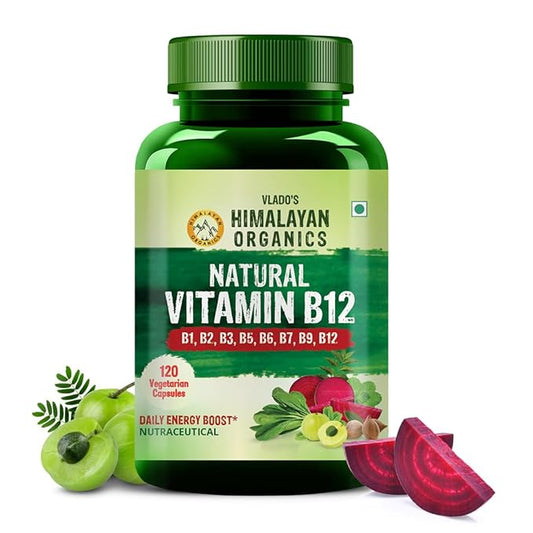 Himalayan Organics Organic B12 500mg Vegetarian Caps