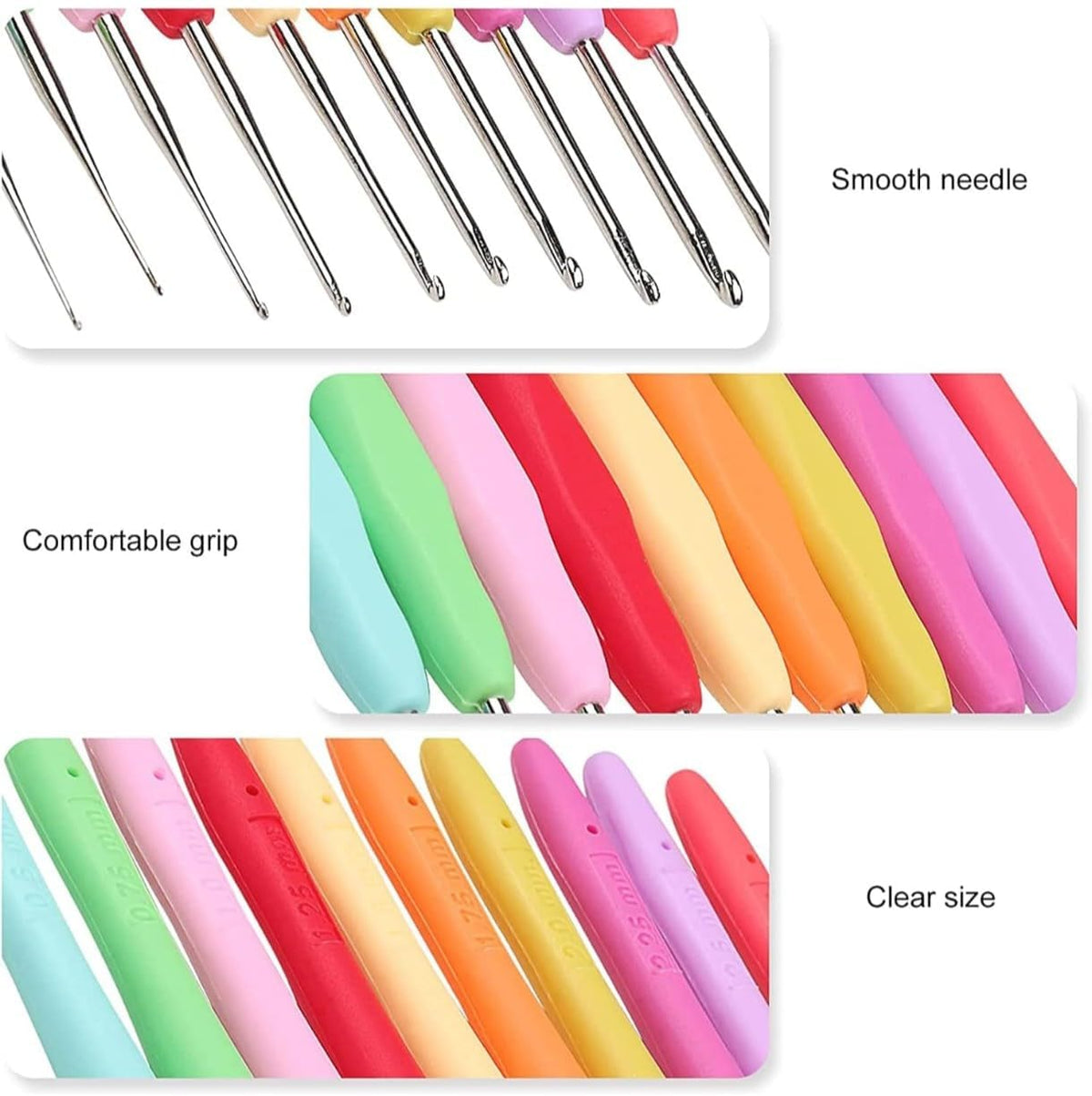 8 Pcs Crochet Needles, Knitting Needles, Crochet Kit - image 4