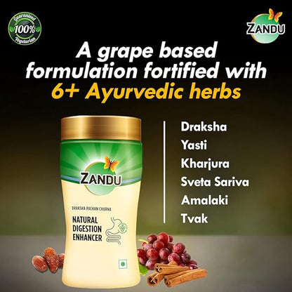 zandu natural digestion enhancer draksha pachan churna