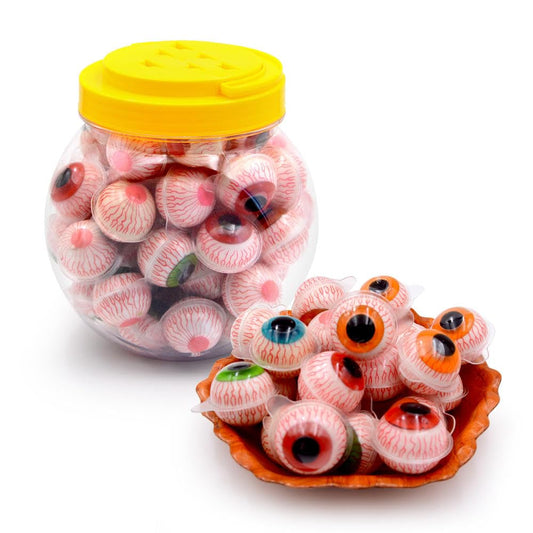 Cocami Halloween Spooky Eye Ball Gummy Candy Big Size Jar