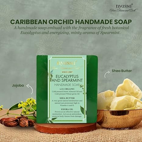 Nyassa Eucalyptus and Spearmint Handmade Natural Bathing Soap - PUSHMYCART