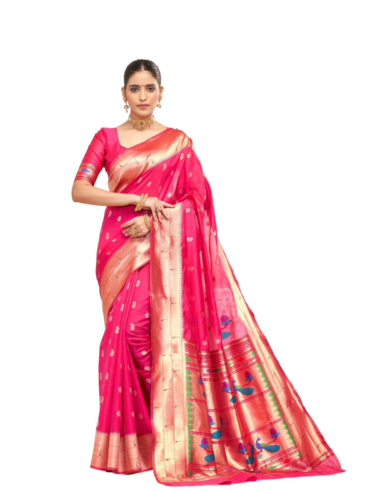 Vasthrlay Classic Paithani Traditional Saree for festive ethnic occasions