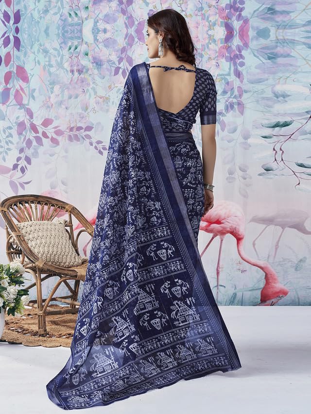 Vasthrlay Printed Saree in Classic with refined ethnic appeal