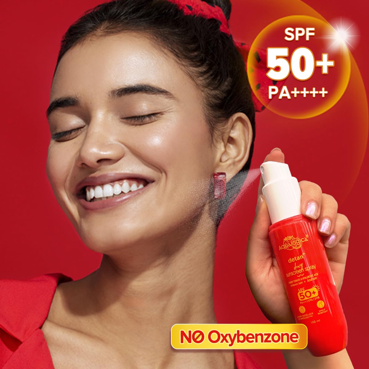 Aqualogica Detan+ Dewy Sunscreen Spray 