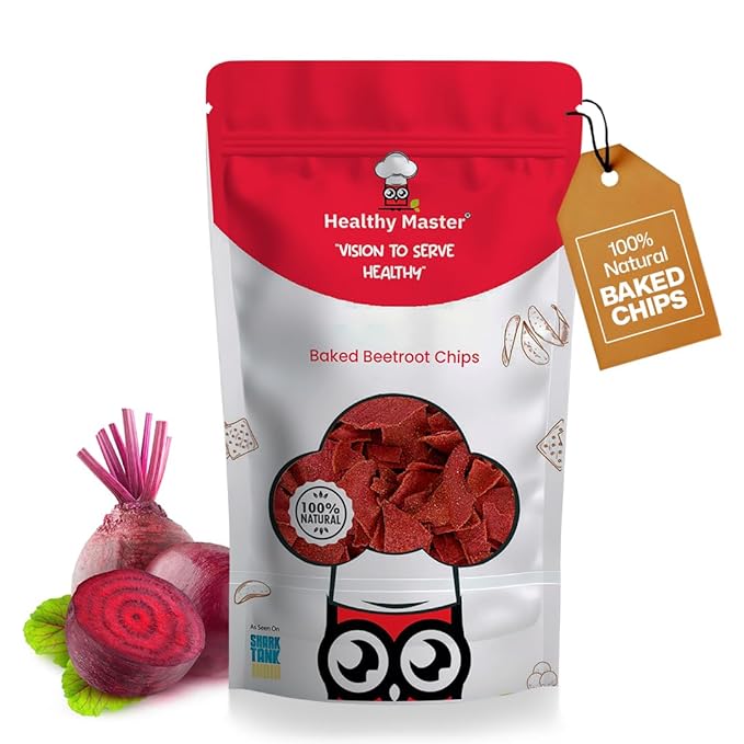 HEALTHY MASTER Baked Beetroot Chips - PUSHMYCART