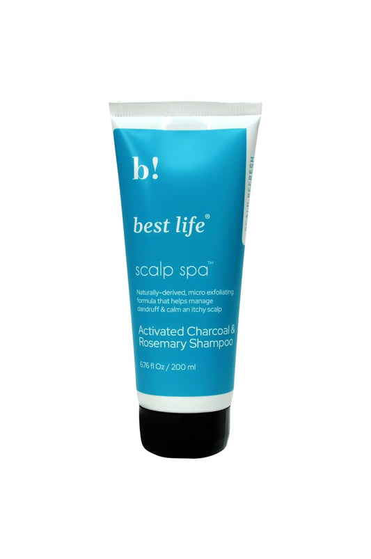 Best Life Scalp Spa Activated Charcoal & Rosemary Scalp Scrub Shampoo 200ml