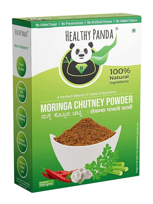 HEALTHY PANDA 100% Natural Moringa Chutney Powder - PUSHMYCART