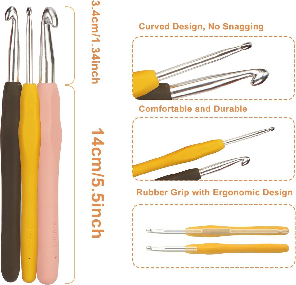 Crochet Hook Set and Knitting Needles - image 4
