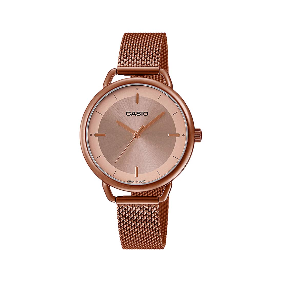 Casio Analog Rose Gold Dial Womens Watch - LTP-E413MR-9ADF (A1799)