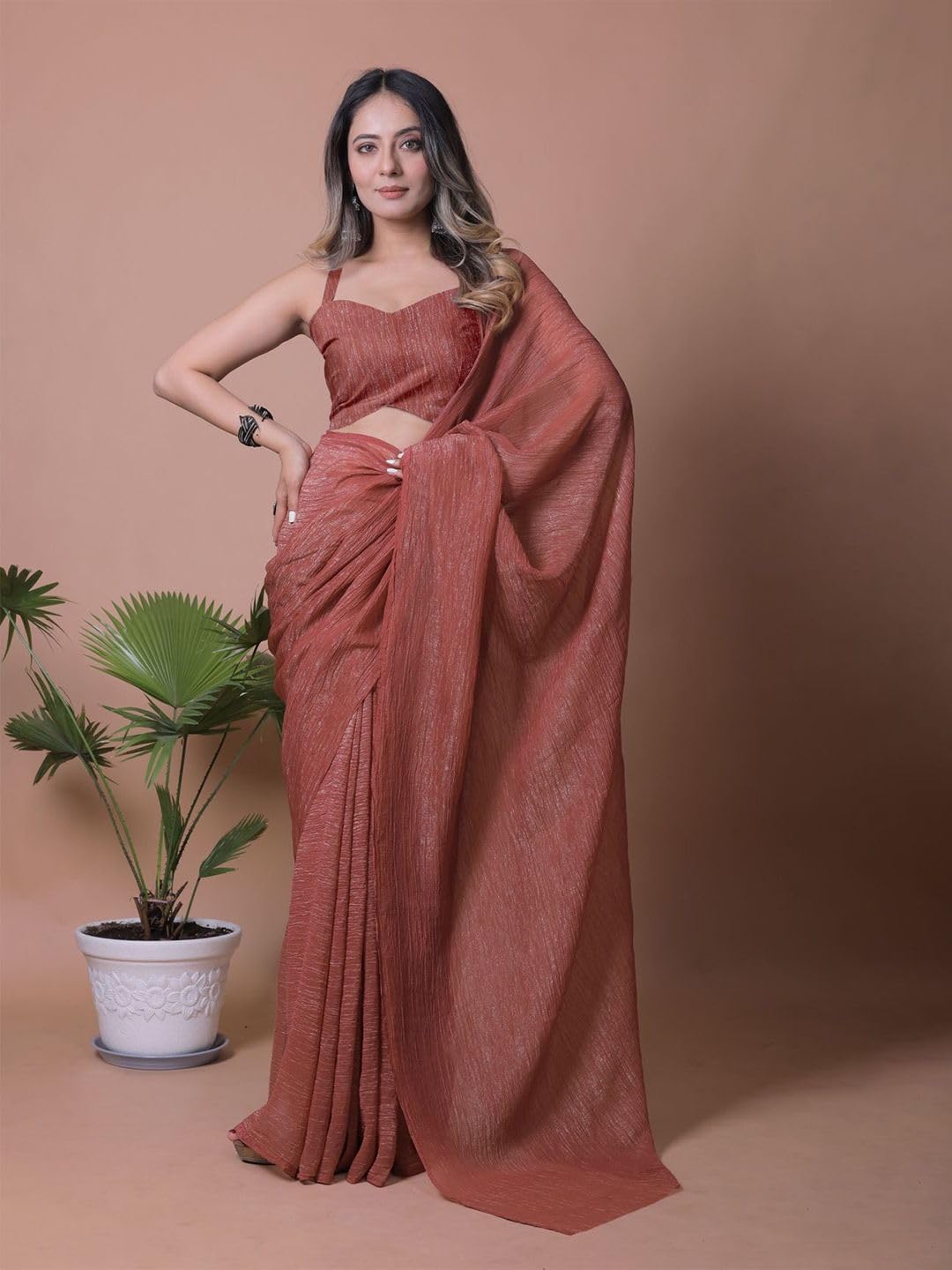 Vasthrlay Ethnic Lavender Saree with decorative traditional design