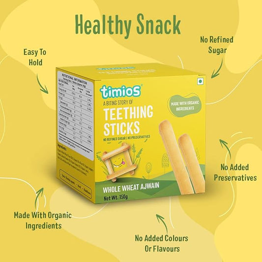 Timios Organic Teething Sticks - PUSHMYCART