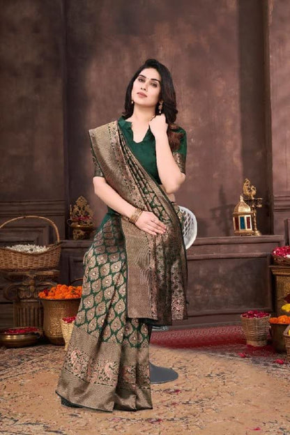 Vasthrlay Traditional Saree in Classic with refined banarasi ethnic appeal