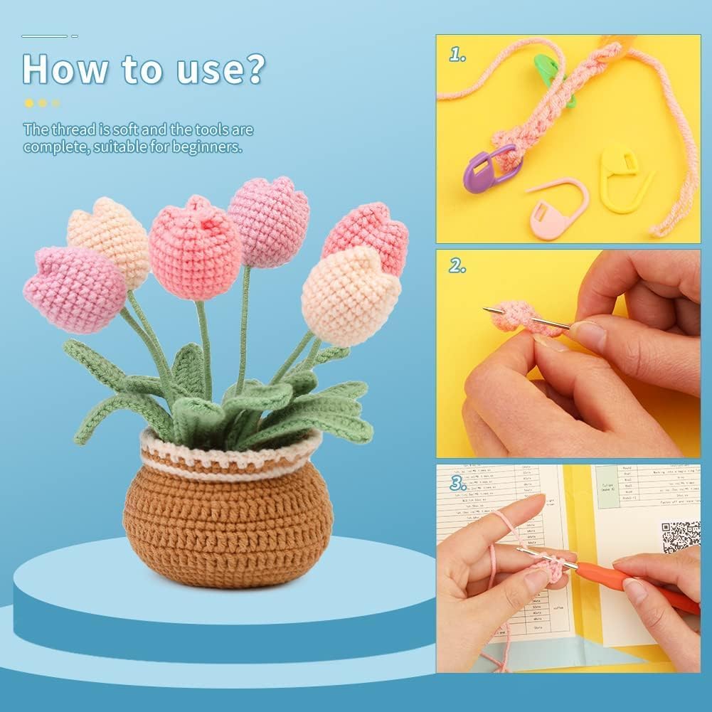 Crochet Set, Crochet Kit for Beginners & Adults - image 3