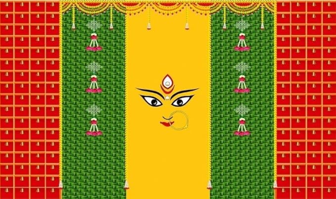 Backdrop Cloth Pooja Decoration Traditional
