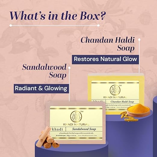 Khadi Natural Ayurvedic Soap Kit - PUSHMYCART