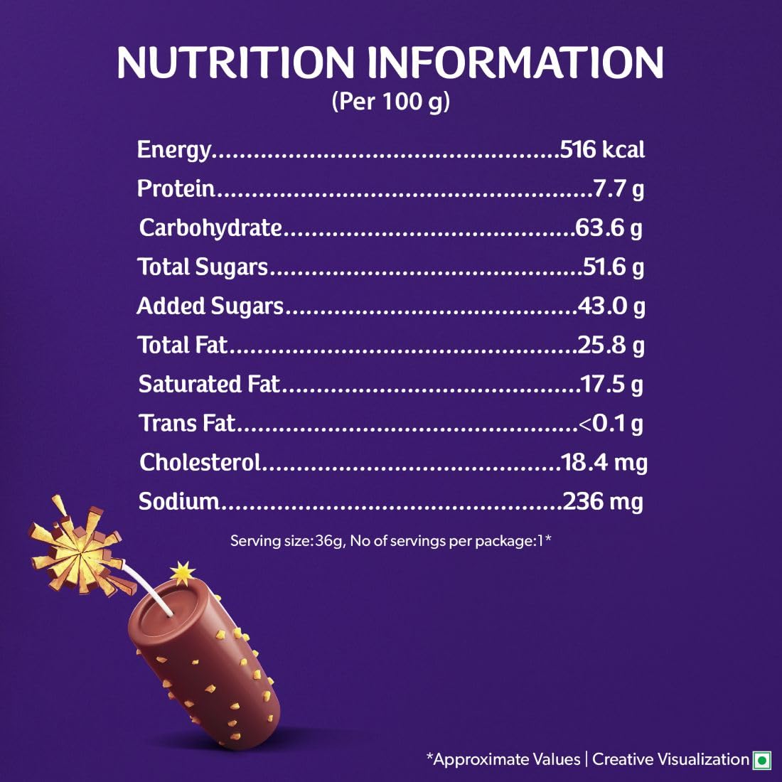 Cadbury Dairy Milk Crackle Chocolate Bar