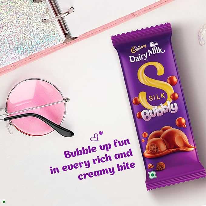 Cadbury Dairy Milk Silk Bubbly Chocolate - PUSHMYCART
