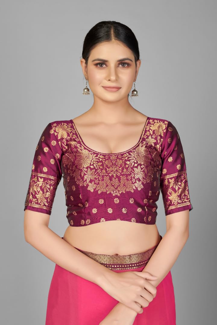 Vasthrlay Embroidered Saree in Turquoise with refined ethnic appeal