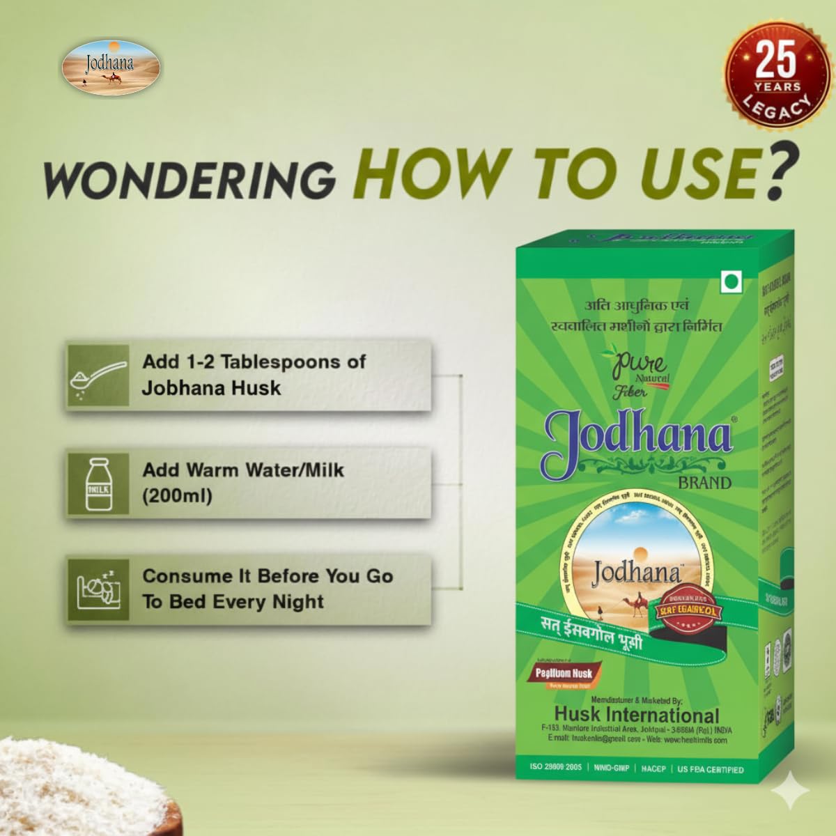 Nature Vit Jodhana Psyllium Whole Husk