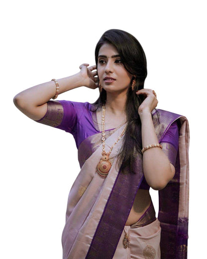 Vasthrlay Classic Kanjivaram Traditional Saree for festive ethnic occasions