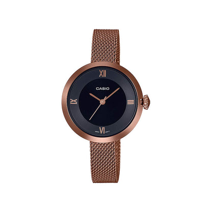 Casio Analog Black Dial Womens Watch - LTP-E154MR-1ADF (A1853)