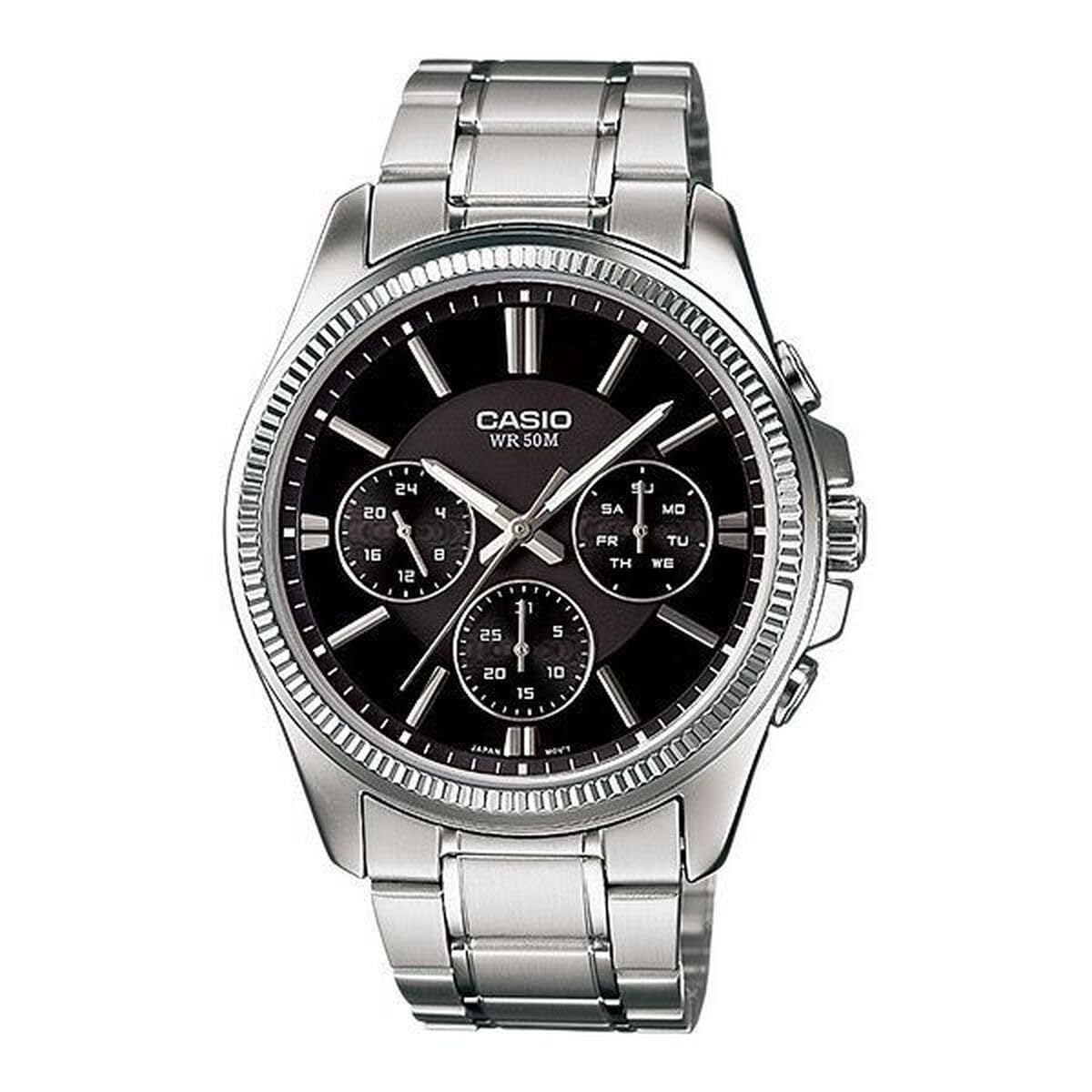 Casio Black Dial Mens Watch - MTP-1375D-1AVDF (A836)