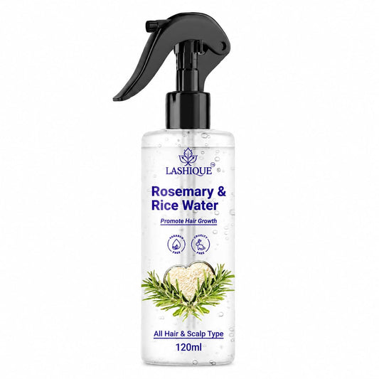Lashique Rosemary & Rice Water Hair Growth Spray for All Hair & Scalp Types 120ml