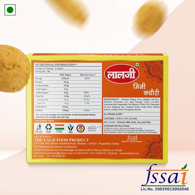 Lalji Foods Mini Kachori