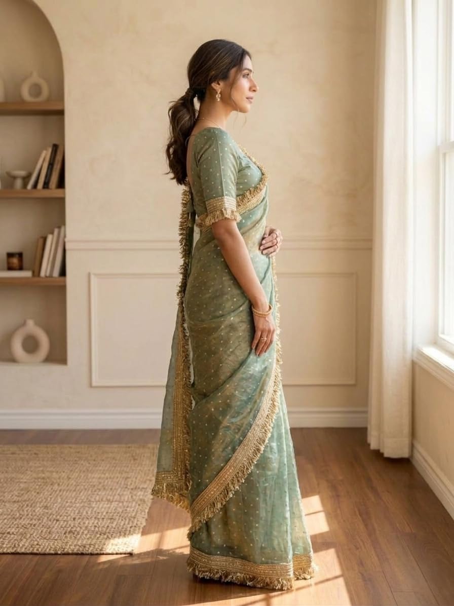 Vasthrlay Ethnic Classic Saree with decorative border design