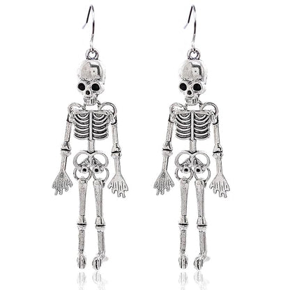 Skull Earrings Dangle Skeleton Bone Drop Earrings