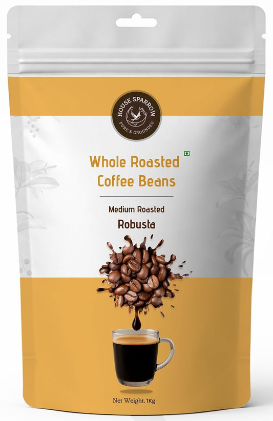 House Sparrow Whole Roasted Robusta Coffee Beans 1kg