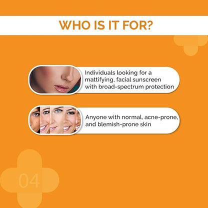 The Derma Co Ultra Matte Sunscreen Gel for Broad Spectrum Protection