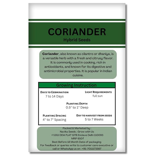 Navika Seeds Coriander Seeds 