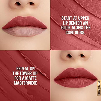 Lakme 9TO5 Primer + Matte Lip Color MP8 Rosy Sunday - PUSHMYCART