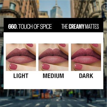 Maybelline Creamy Matte Lipstick / 660 Touch of Spice - PUSHMYCART