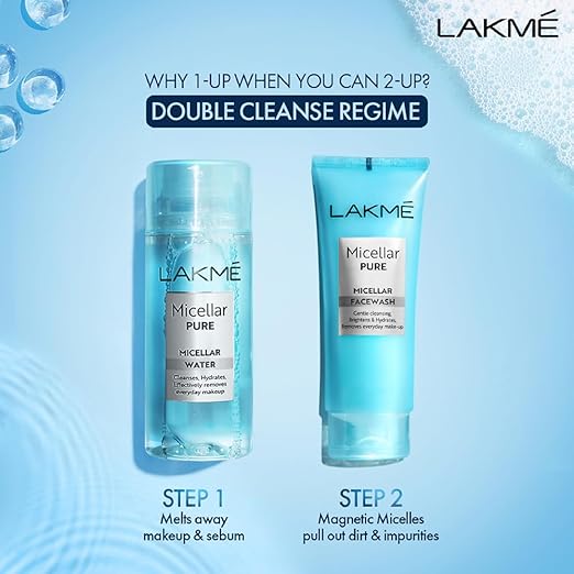 Lakme Micellar Pure Facewash for Deep Pore Cleanse - PUSHMYCART