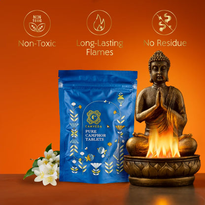 Camveda Pure Camphor Tablets 500g (Pouch)