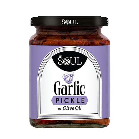 Soul Garlic Pickle in Olive Oil 275 Grams - PUSHMYCART