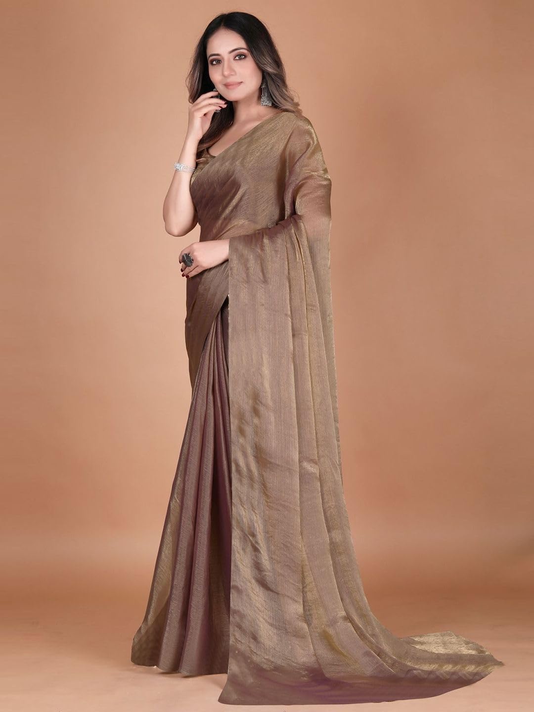 Vasthrlay Lavender Traditional Saree with elegant ethnic styling