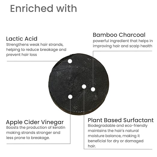 Earth Rhythm Hemp & Charcoal Shampoo Bar - PUSHMYCART