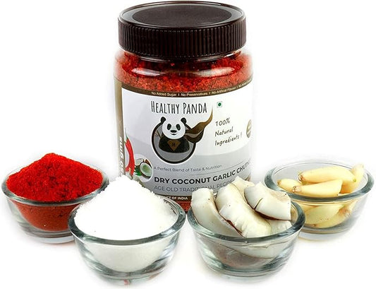 HEALTHY PANDA Dry Coconut Garlic Chutney Powder - PUSHMYCART